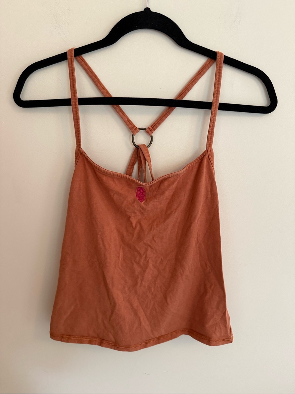 FP Movement by Free People Rust Orange Ring-Back Cami